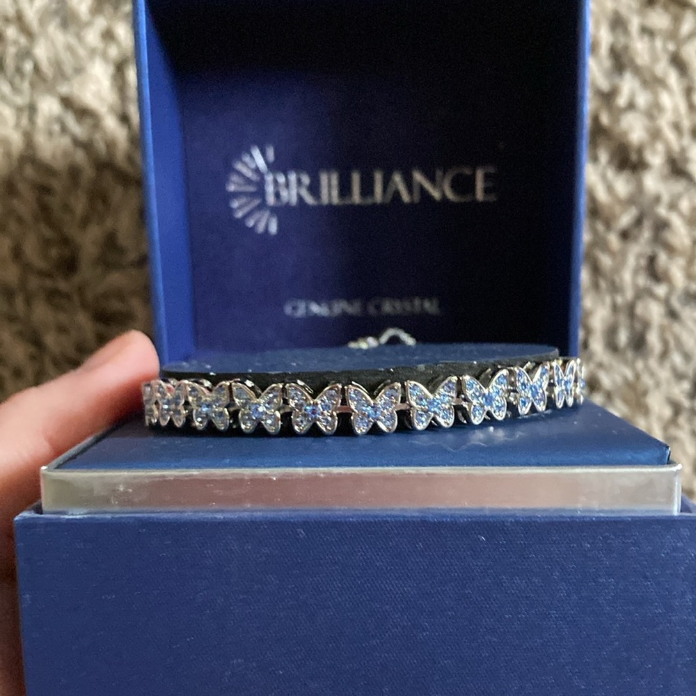 Brilliance Genuine Crystal Butterfly Bracelet